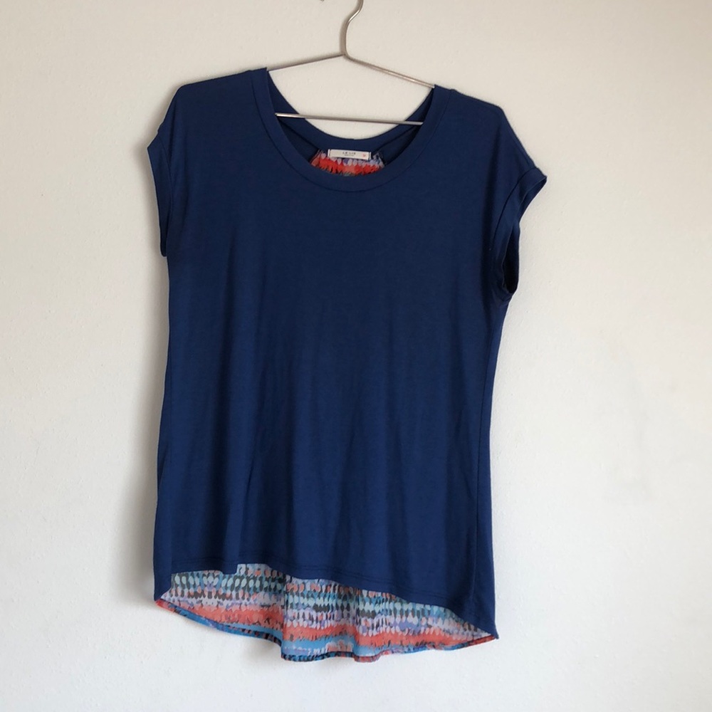 Stitch Fix mixed material top